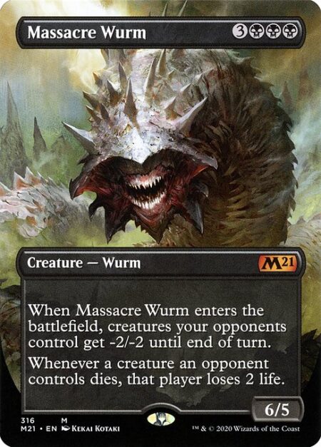 Massacre Wurm - When Massacre Wurm enters the battlefield