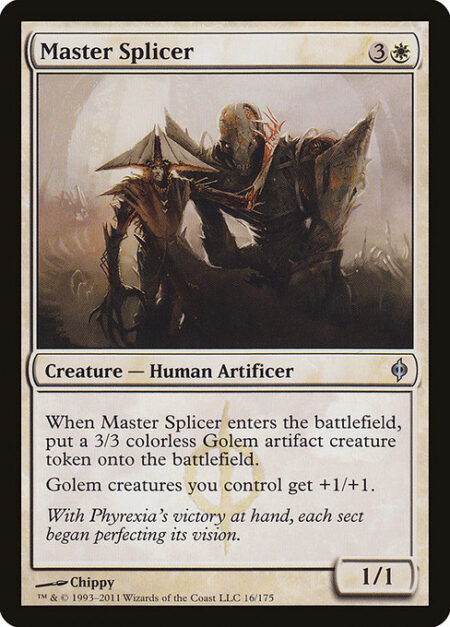 Master Splicer - When Master Splicer enters the battlefield