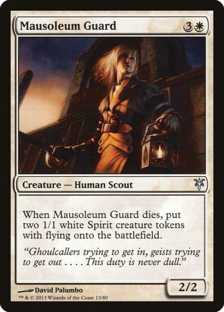 Mausoleum Guard - When Mausoleum Guard dies