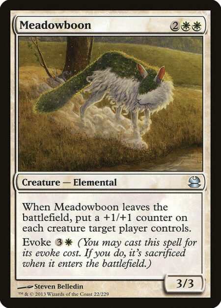 Meadowboon - When Meadowboon leaves the battlefield