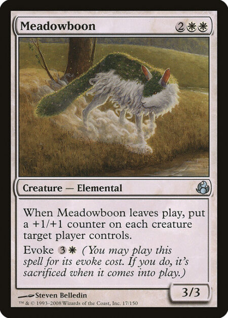 Meadowboon - When Meadowboon leaves the battlefield