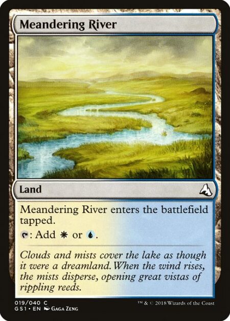 Meandering River - Meandering River enters the battlefield tapped.