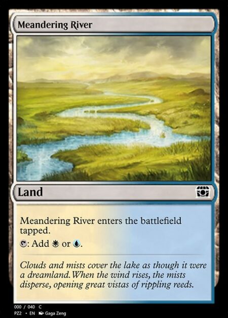 Meandering River - Meandering River enters the battlefield tapped.