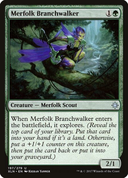 Merfolk Branchwalker - When Merfolk Branchwalker enters the battlefield