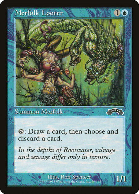 Merfolk Looter - {T}: Draw a card