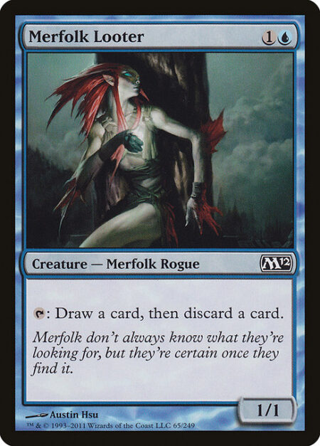 Merfolk Looter - {T}: Draw a card