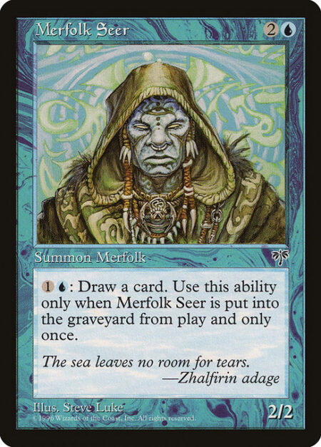 Merfolk Seer - When Merfolk Seer dies