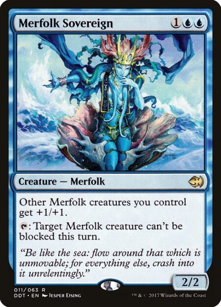 Merfolk Sovereign - Other Merfolk creatures you control get +1/+1.