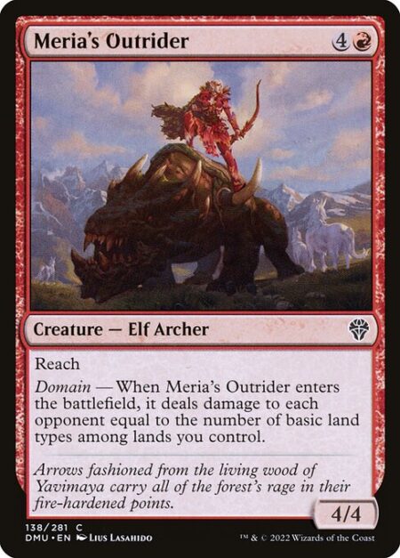 Meria's Outrider - Reach