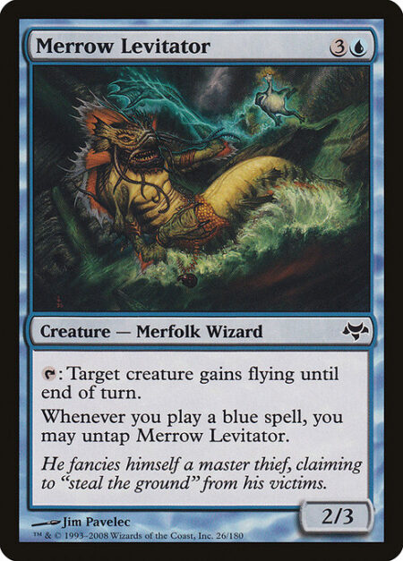 Merrow Levitator - {T}: Target creature gains flying until end of turn.