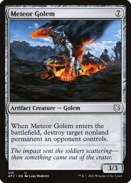 Meteor Golem - When this creature enters