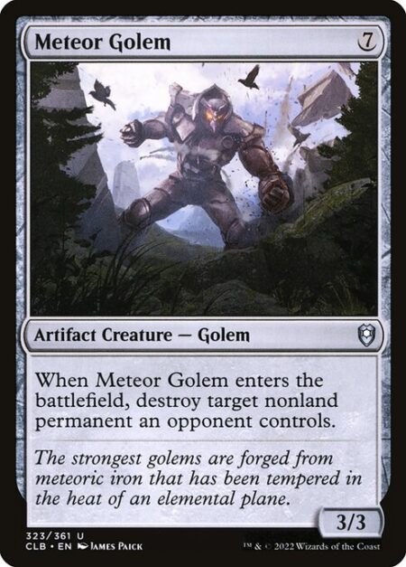 Meteor Golem - When this creature enters