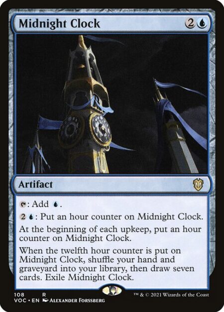 Midnight Clock - {T}: Add {U}.