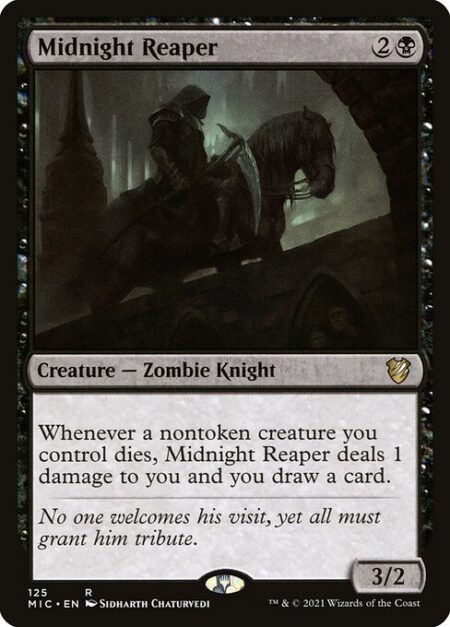 Midnight Reaper - Whenever a nontoken creature you control dies