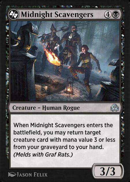 Midnight Scavengers - When Midnight Scavengers enters the battlefield