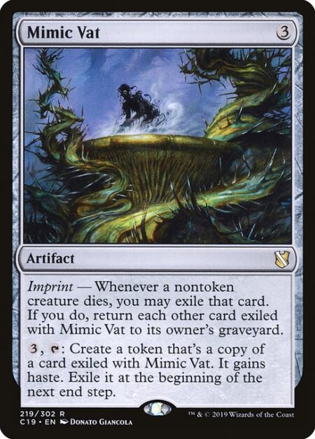 Mimic Vat - Imprint — Whenever a nontoken creature dies