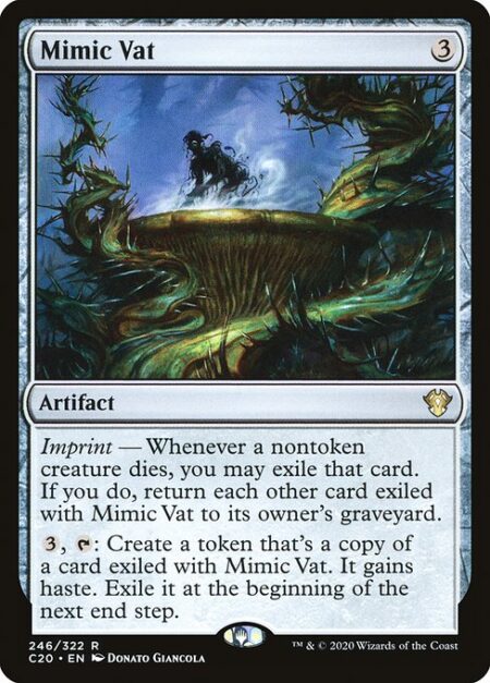 Mimic Vat - Imprint — Whenever a nontoken creature dies