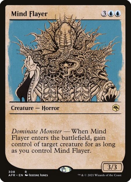 Mind Flayer - Dominate Monster — When Mind Flayer enters the battlefield