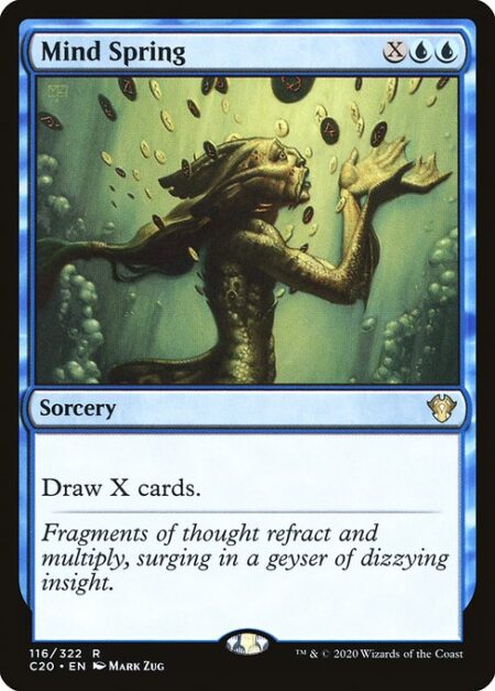 Mind Spring - Draw X cards.