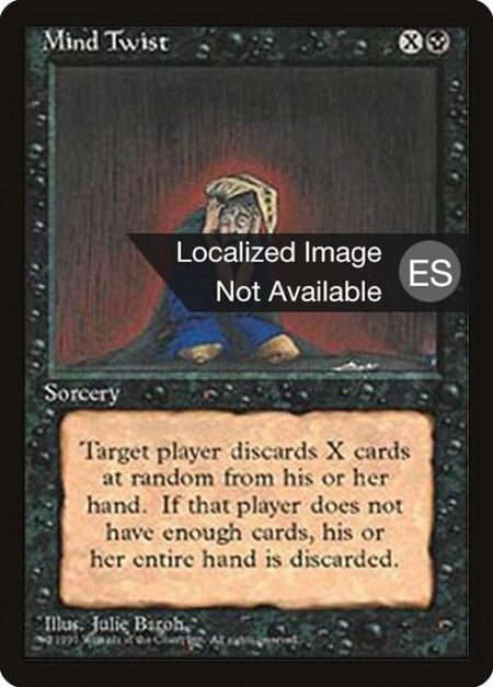 Mind Twist - Target player discards X cards at random.