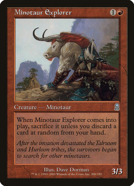 Minotaur Explorer - When Minotaur Explorer enters the battlefield