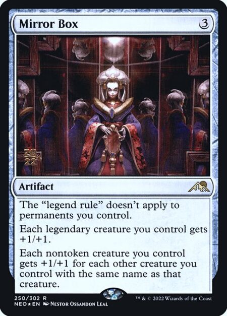 Mirror Box - The "legend rule" doesn't apply to permanents you control.