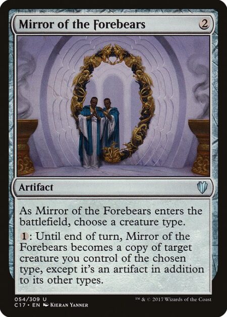 Mirror of the Forebears - As Mirror of the Forebears enters the battlefield