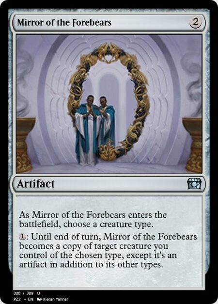 Mirror of the Forebears - As Mirror of the Forebears enters the battlefield