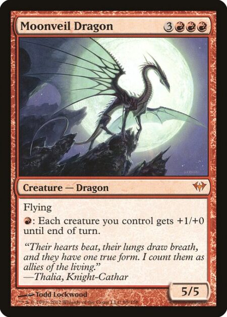 Moonveil Dragon - Flying