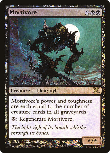 Mortivore - Mortivore's power and toughness are each equal to the number of creature cards in all graveyards.