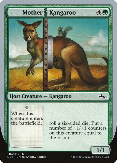 Mother Kangaroo - When this creature enters the battlefield