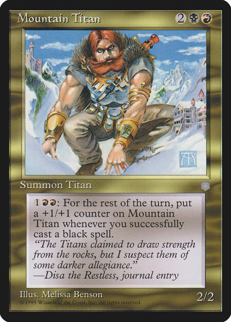 Mountain Titan - {1}{R}{R}: Until end of turn