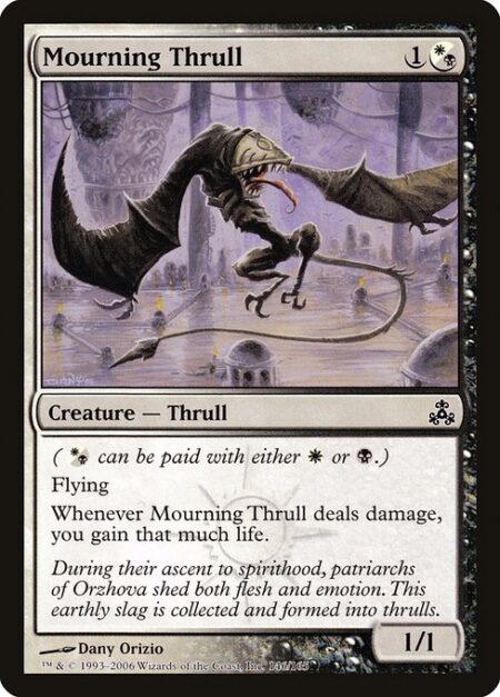 Mourning Thrull - ({W/B} can be paid with either {W} or {B}.)