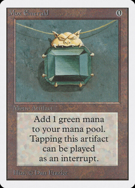 Mox Emerald - {T}: Add {G}.