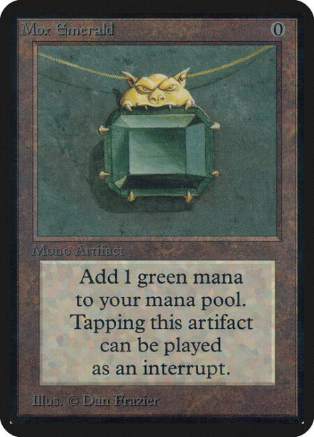 Mox Emerald - {T}: Add {G}.