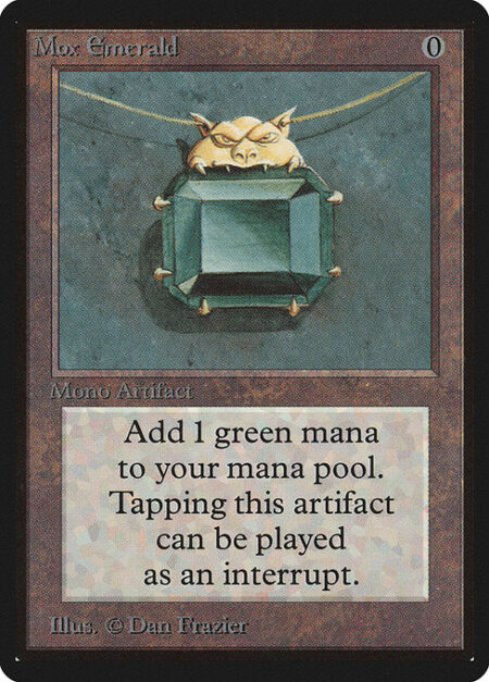 Mox Emerald - {T}: Add {G}.