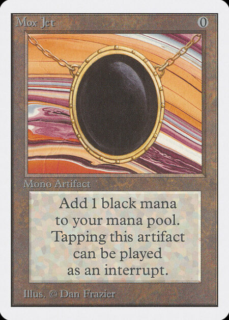 Mox Jet - {T}: Add {B}.