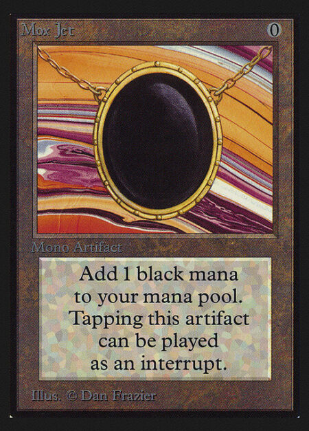 Mox Jet - {T}: Add {B}.