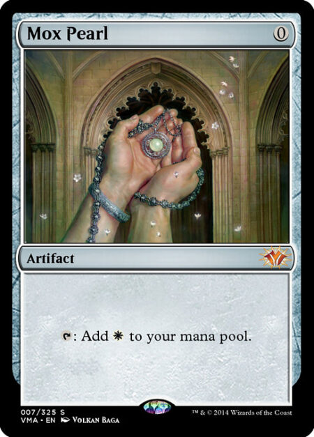 Mox Pearl - {T}: Add {W}.