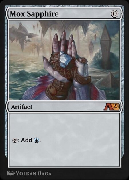 Mox Sapphire - {T}: Add {U}.