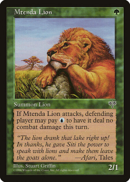 Mtenda Lion - Whenever Mtenda Lion attacks