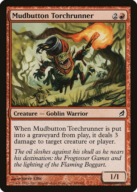 Mudbutton Torchrunner - When Mudbutton Torchrunner dies