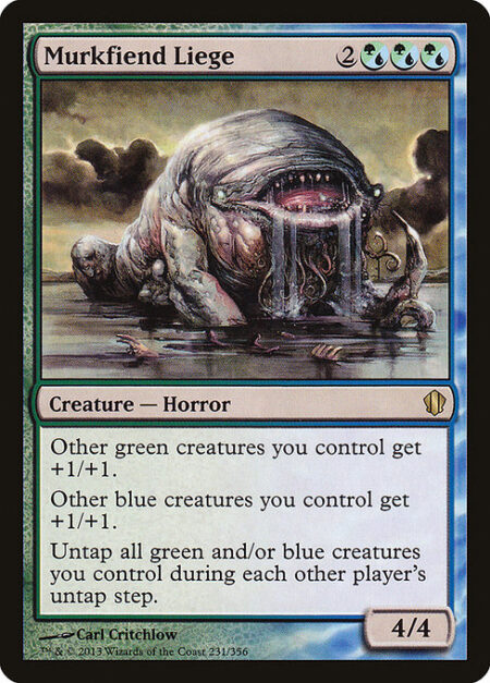 Murkfiend Liege - Other green creatures you control get +1/+1.