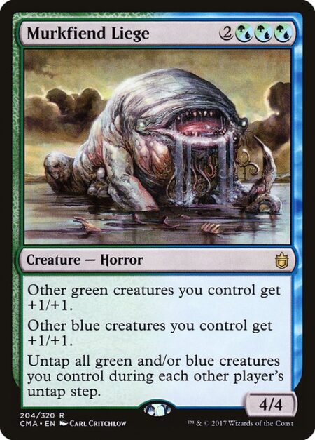 Murkfiend Liege - Other green creatures you control get +1/+1.