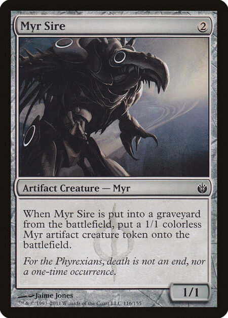 Myr Sire - When Myr Sire dies