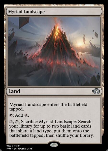 Myriad Landscape - Myriad Landscape enters tapped.