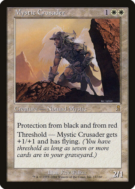 Mystic Crusader - Protection from black and from red