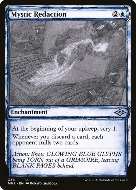 Mystic Redaction - At the beginning of your upkeep