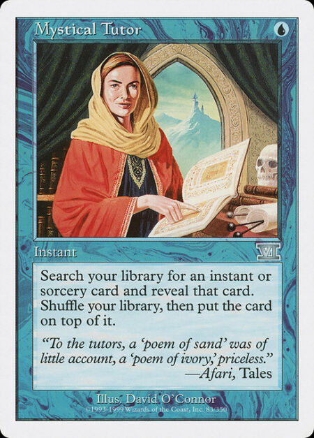 Mystical Tutor - Search your library for an instant or sorcery card