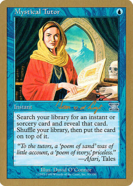 Mystical Tutor - Search your library for an instant or sorcery card